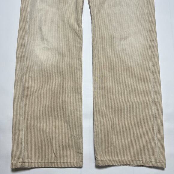 Citizens of Humanity COH SID Straight Leg Jeans SIZE 30 x 30 Beige Striped USA - Picture 9 of 10
